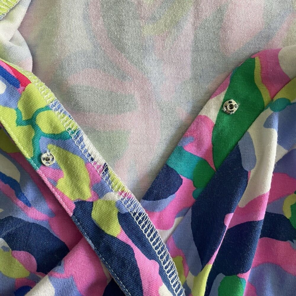Vibrant Lilly Pulitzer Tiki Floral Wrap Romper Dress Size XXS‎ - Picture 4 of 11